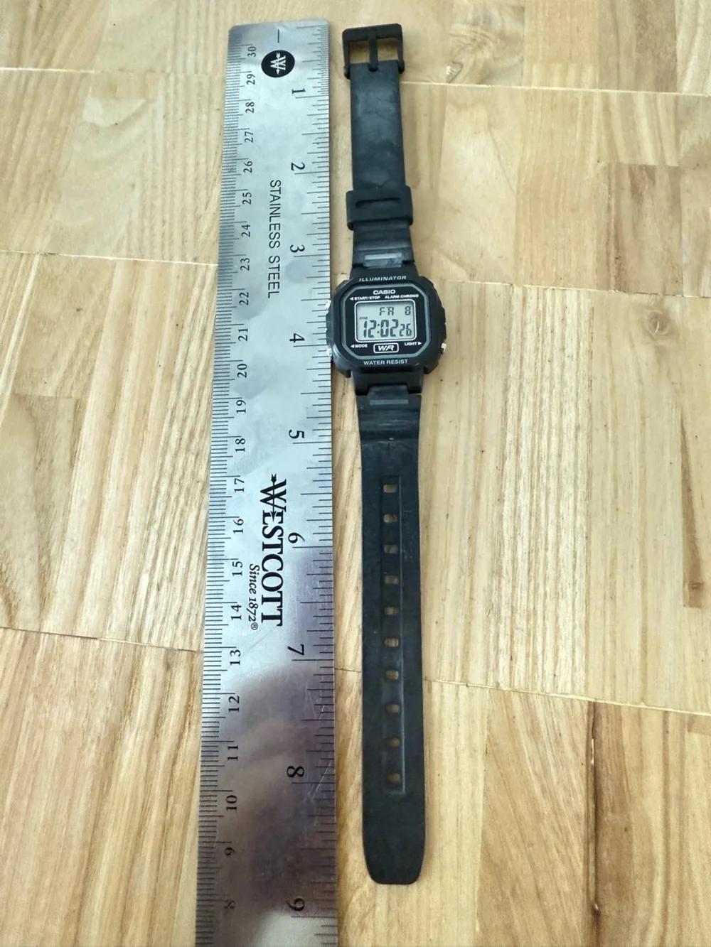 Casio LA-20WH black digital watch NEW BATTERY